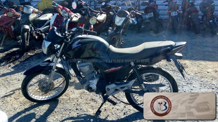 LOTE 002 HONDA CG 160 START 2017